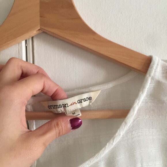 Crimson In Grace White Soft Blouse.--CA5 - Picture 7 of 16